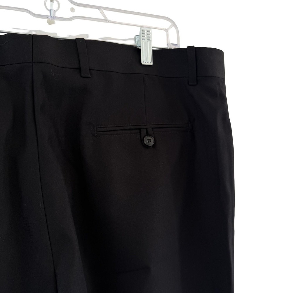 Axist Pants Mens 40x30 Black Ultra Series Straight Flat Front No Iron Dress NWT - Picture 10 of 16